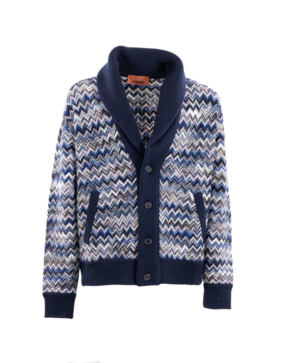 shop MISSONI Saldi Cardigan: Missoni cardigan in misto cotone e lana con macro zig zag.
Cardigan con bottoni.
Colletto sciallato.
Motivo zig zag.
Multi-filato.
Profili a coste.
Composizione: 100% Lana.
Made in Italy.. US24WM0E BC004O-S72G9 number 2187678
